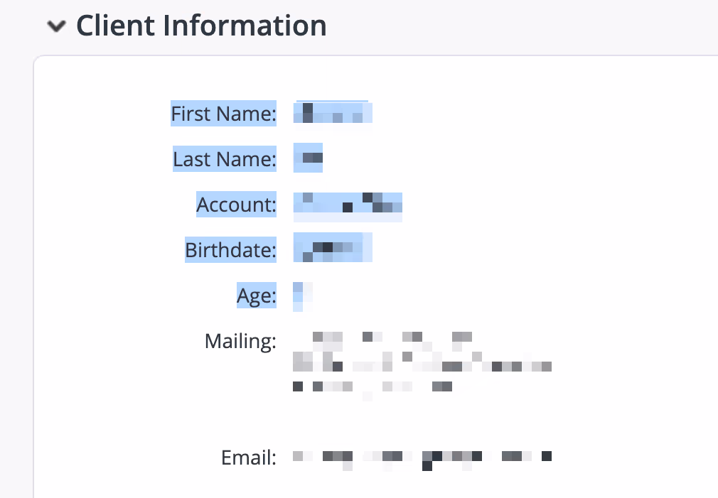 Copy Client Information guide